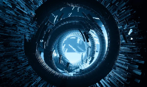 3D render, fütüristik arka plan 