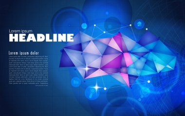 Soyut geometrik renkli arkaplan 