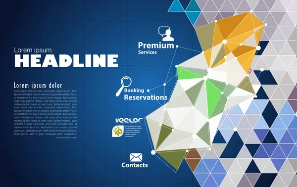 Soyut geometrik renkli arkaplan 