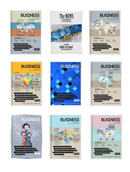 Moderne abstracte brochures — Stockvector