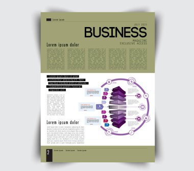 Gazete şablon çizimi 