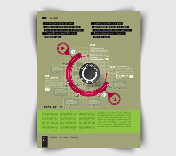 Layout magazine illustration — Stock Vector