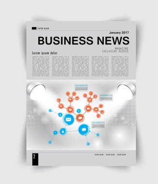 Broşür ve iş raporu için şablonlar 