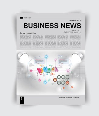 Broşür ve iş raporu için şablonlar 