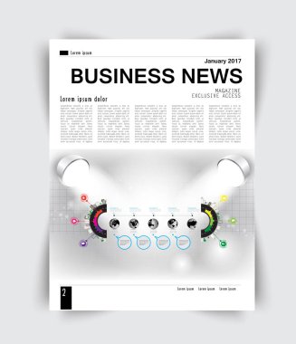 Broşür ve iş raporu için şablonlar 