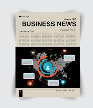 Broşür ve iş raporu için şablonlar 