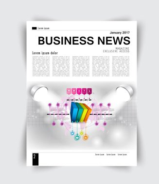 Broşür ve iş raporu için şablonlar 