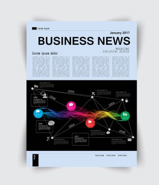 Düzen iş sayfa dergisi için 