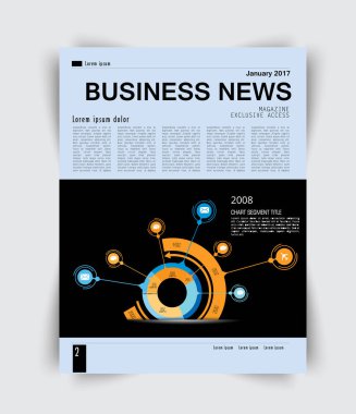 Düzen iş sayfa dergisi için 