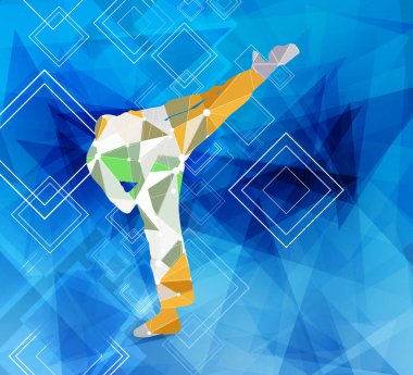 Karate savaşçı illüstrasyon