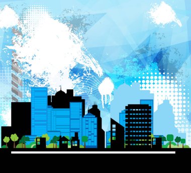 Şehir manzara resmi