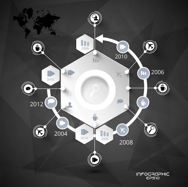 Ilustração infográfica moderna — Vetor de Stock