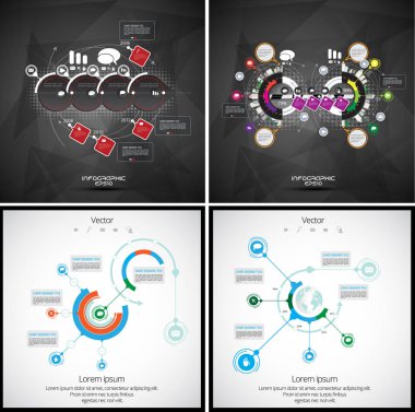 infographics iş şablonları