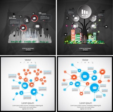 infographics iş şablonları