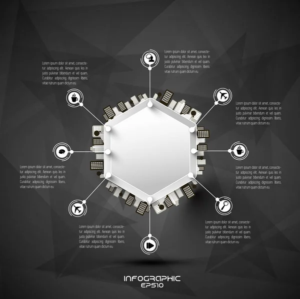 Moderne infographic illustratie — Stockvector