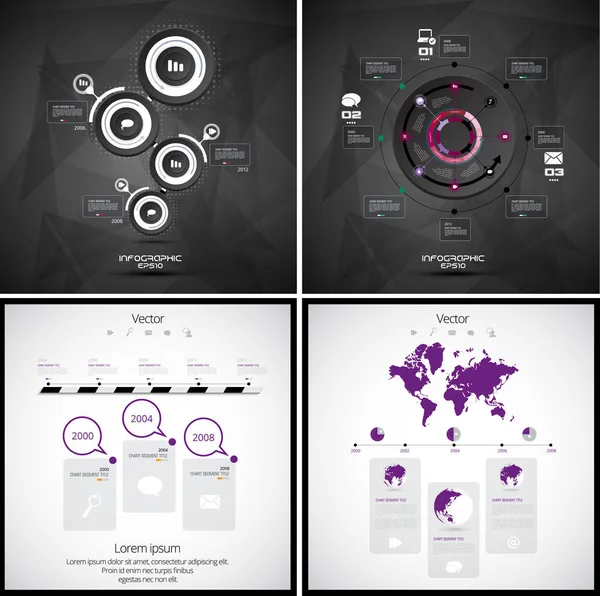 Vorlage: Infografik — Stockvektor