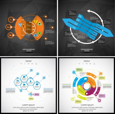 infographics iş şablonları