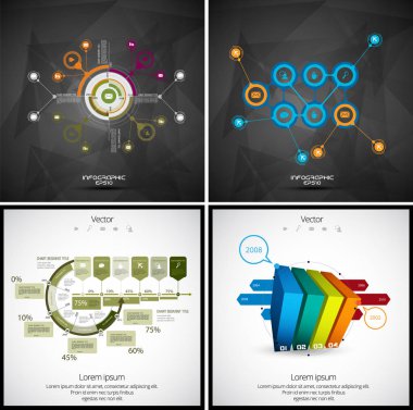 infographics iş şablonları