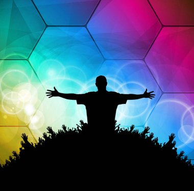 dans eden insanlar illüstrasyon