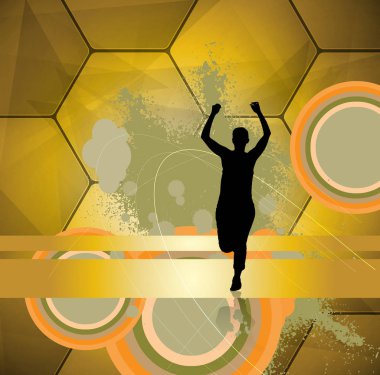 maraton koşucular illüstrasyon