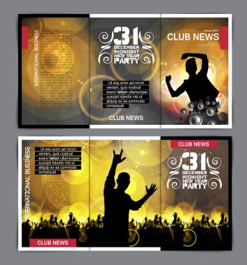 Disko parti broşürü düzeni