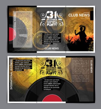 Disko parti broşürü düzeni
