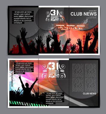 Disko parti broşürü düzeni