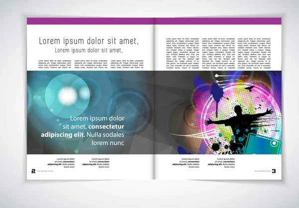 Brochure lay-out illustratie — Stockvector