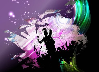 Parti olayı illüstrasyon