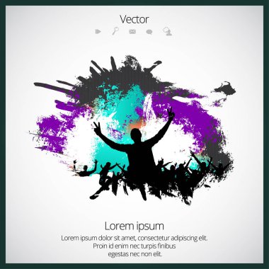 Parti olayı illüstrasyon