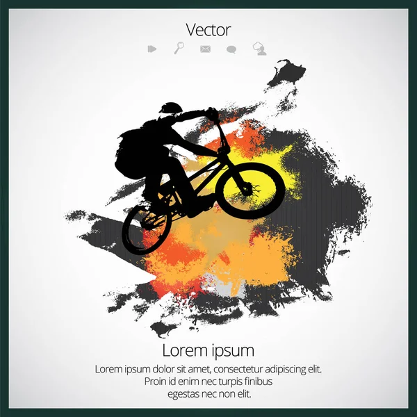 BMX ilustración de estilo libre — Archivo Imágenes Vectoriales