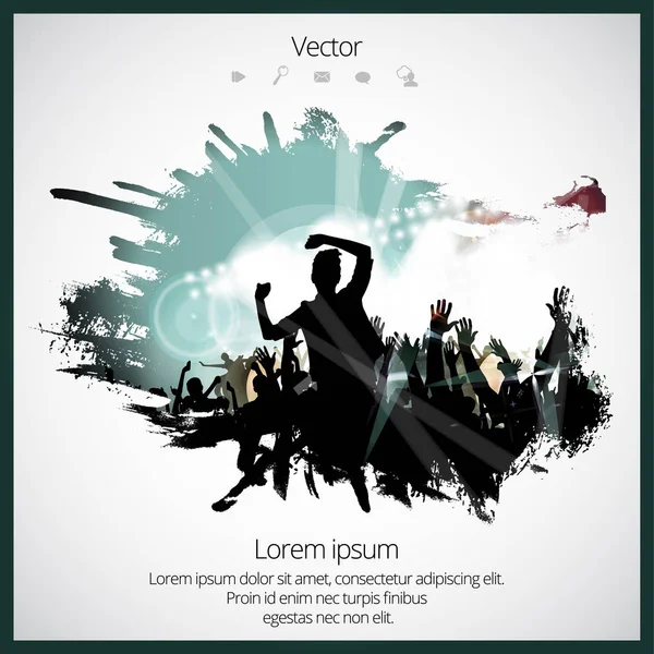 Party rendezvény illusztráció — Stock Vector