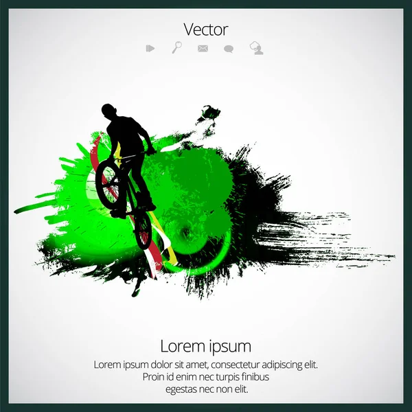 BMX freestyle ilustração — Vetor de Stock