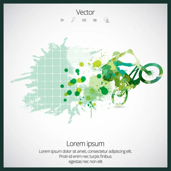 BMX motorcu illüstrasyon