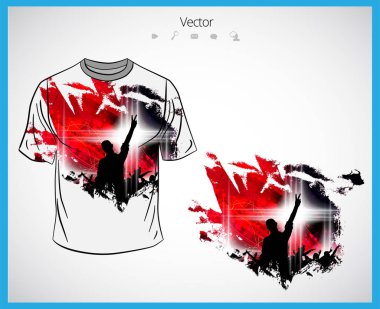 T-shirt şablon çizimi