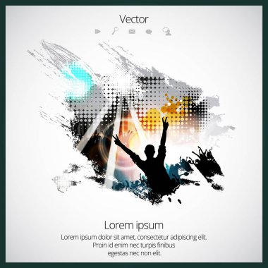 Parti poster illüstrasyon