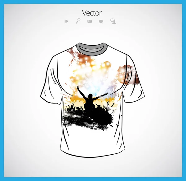 Modèle de T-shirt illustration — Image vectorielle