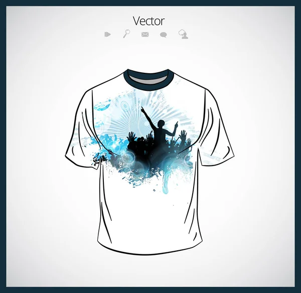 Modèle de T-shirt illustration — Image vectorielle