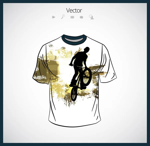 Modèle de T-shirt illustration — Image vectorielle