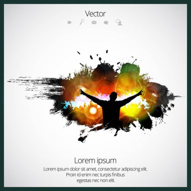 Parti poster illüstrasyon