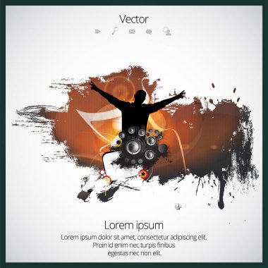 Parti poster illüstrasyon