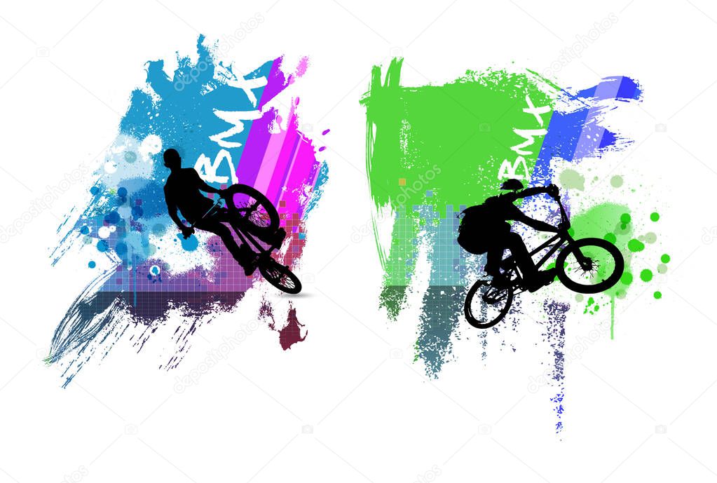 BMX sport illustration