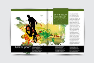 Broşür düzen illüstrasyon