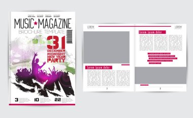 Broşür düzen illüstrasyon