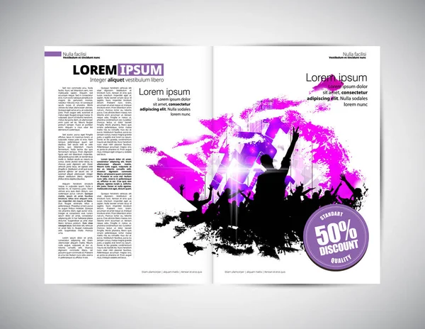 Brochure layout illustration — Stock Vector