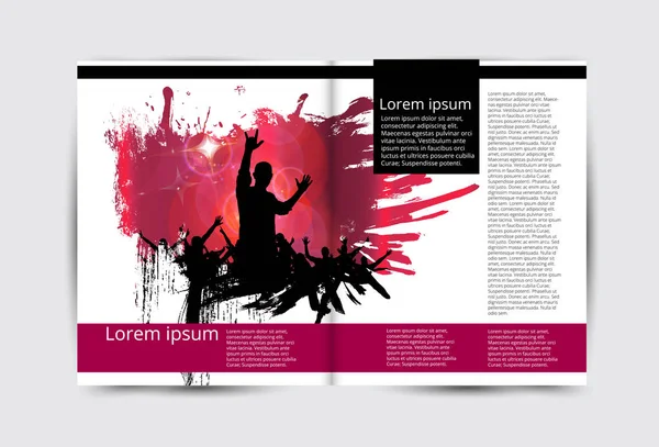 Brochure lay-out illustratie — Stockvector