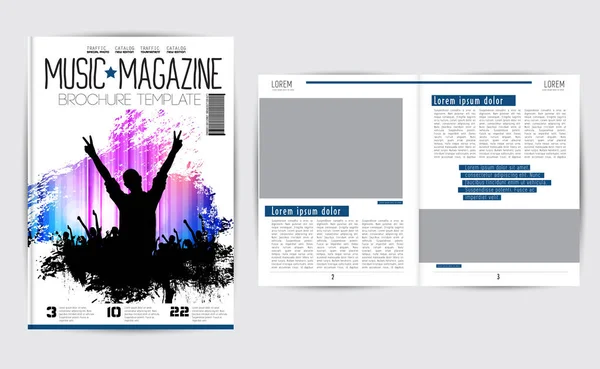 Brochure lay-out illustratie — Stockvector