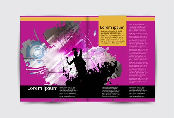 Brochure lay-out illustratie — Stockvector