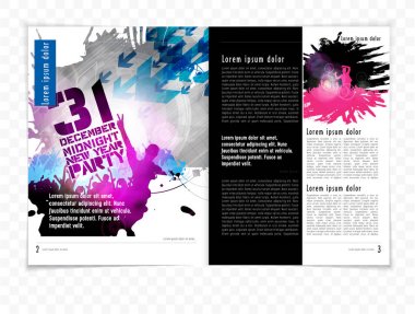 Broşür düzen illüstrasyon  