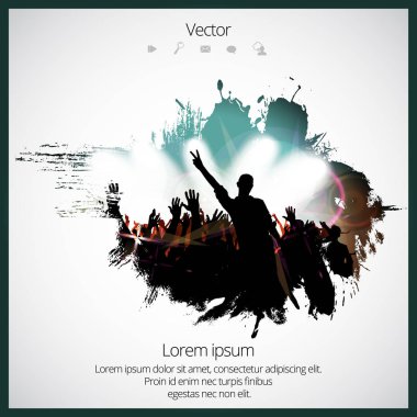 Dans eden insanların silueti